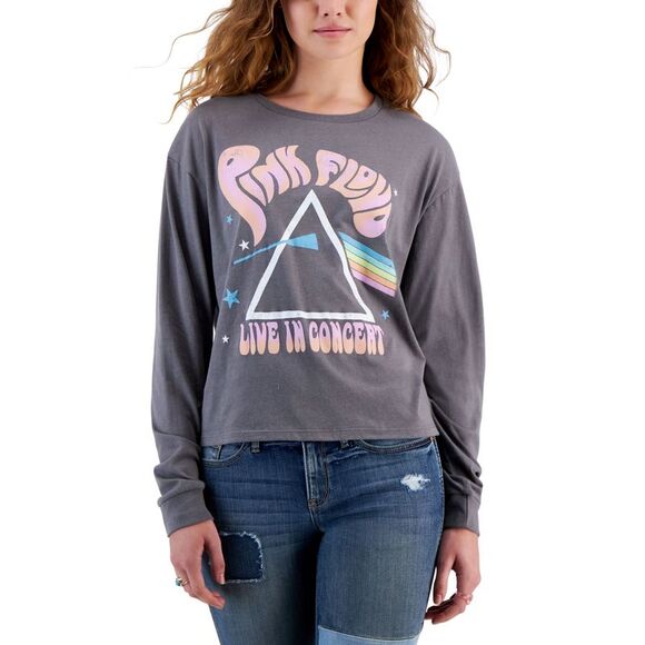 Black Juniors' Pink Floyd Long-Sleeve T-Shirt - Picture 1 of 1